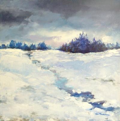 Wintervertelling Olieverf Linnen 38x38 460